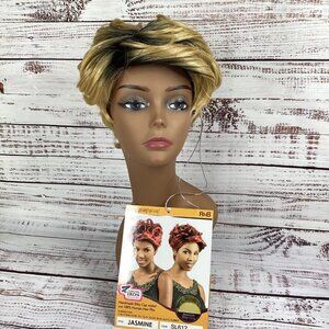 Jasmine Wig #SL612 Short Taper Body Curl Classic Cap Adjustable Synthetic